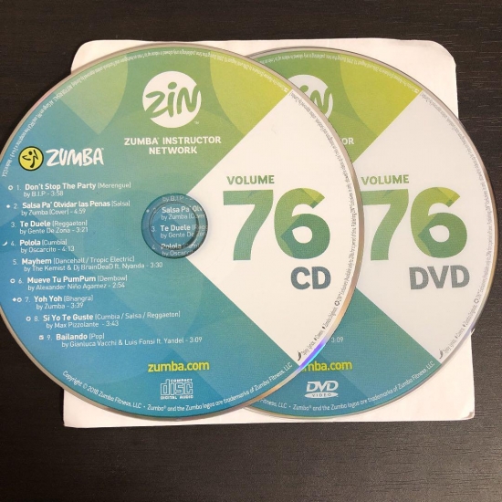 [Hot Sale]2018 New dance courses ZIN ZUMBA 76 HD DVD+CD - Click Image to Close