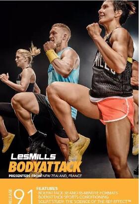 LESMILL BODY ATTACK 91 VIDEO+MUSIC+NOTES