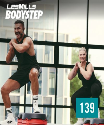 Hot Sale 2025 Q2 LesMills BODY STEP 139 New Release DVD,CD&Notes