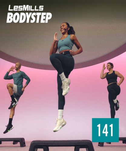 Hot Sale 2025 Q4 LesMills BODY STEP 141 New Release DVD,CD&Notes