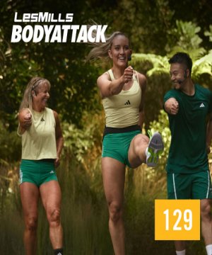 Hot Sale 2025 Q3 LesMills BODY ATTACK 129 Release DVD,CD&Notes