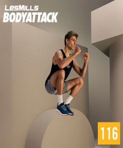 Hot Sale 2022 Q2 LesMills BODY ATTACK 116 Release DVD,CD&Notes