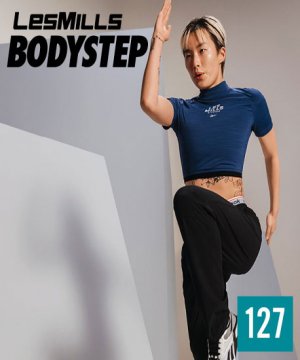 Hot Sale 2022 Q2 LesMills BODY STEP 127 New Release DVD,CD&Notes