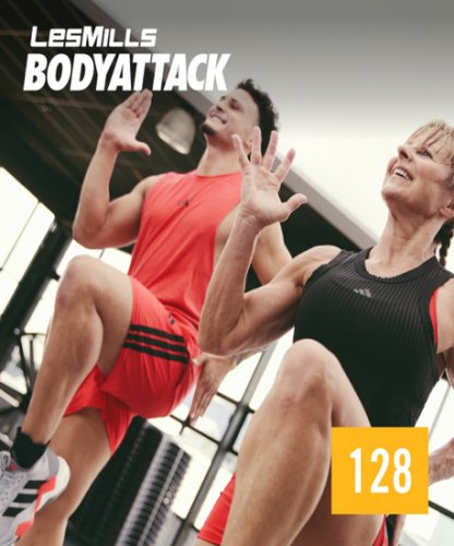 Hot Sale 2025 Q2 LesMills BODY ATTACK 128 Release DVD,CD&Notes