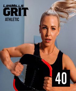 Hot Sale 2022 Q2 Les Mills GRIT ATHLETIC 40 New DVD, CD,Notes