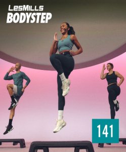 Hot Sale 2025 Q4 LesMills BODY STEP 141 New Release DVD,CD&Notes