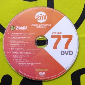 [Hot Sale]2018 New dance courses ZIN ZUMBA 77 HD DVD+CD